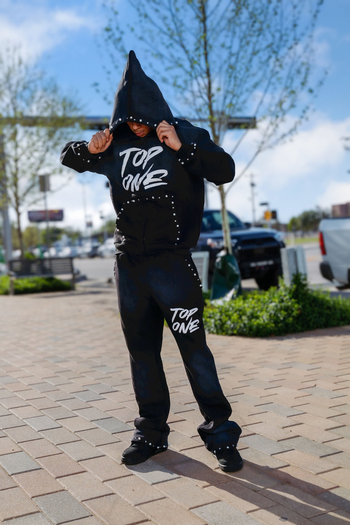 “Top One” Tracksuit (RD & BLK)